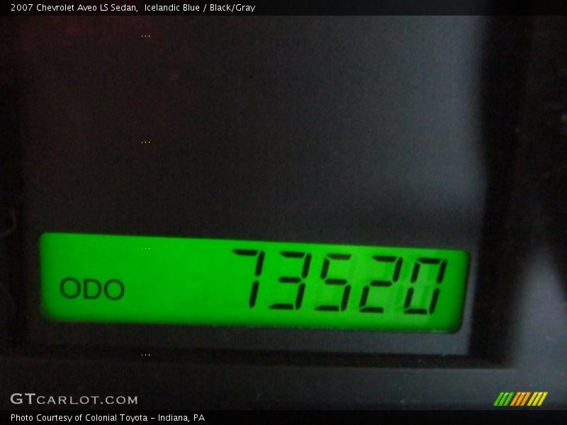 Icelandic Blue / Black/Gray 2007 Chevrolet Aveo LS Sedan