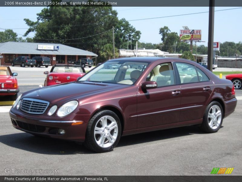 Barolo Red Metallic / Stone 2006 Mercedes-Benz E 350 Sedan