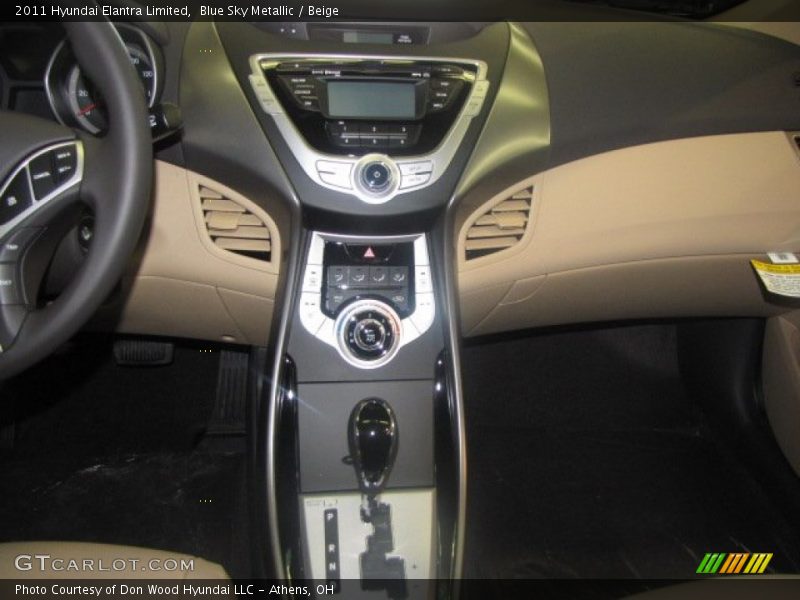 Blue Sky Metallic / Beige 2011 Hyundai Elantra Limited