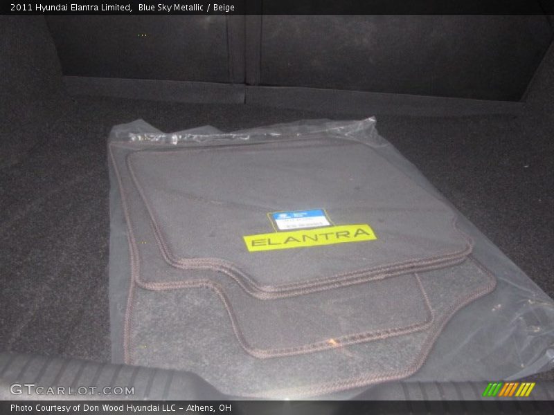 Blue Sky Metallic / Beige 2011 Hyundai Elantra Limited