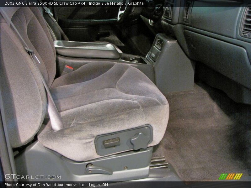 Indigo Blue Metallic / Graphite 2002 GMC Sierra 2500HD SL Crew Cab 4x4