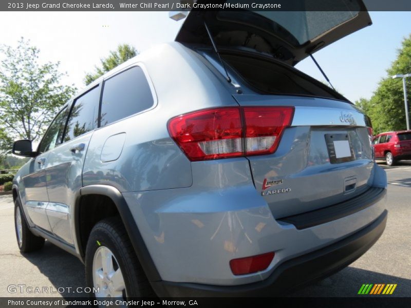 Winter Chill Pearl / Dark Graystone/Medium Graystone 2013 Jeep Grand Cherokee Laredo