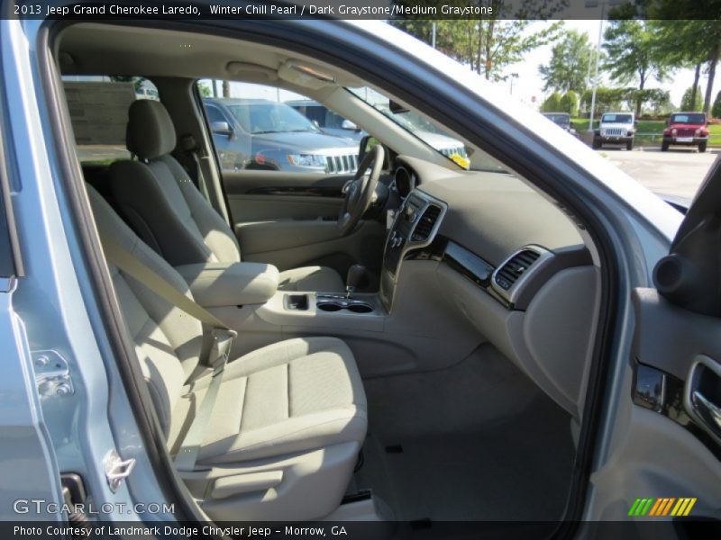 Winter Chill Pearl / Dark Graystone/Medium Graystone 2013 Jeep Grand Cherokee Laredo