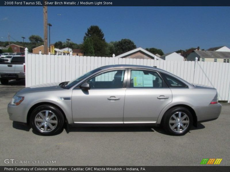 Silver Birch Metallic / Medium Light Stone 2008 Ford Taurus SEL