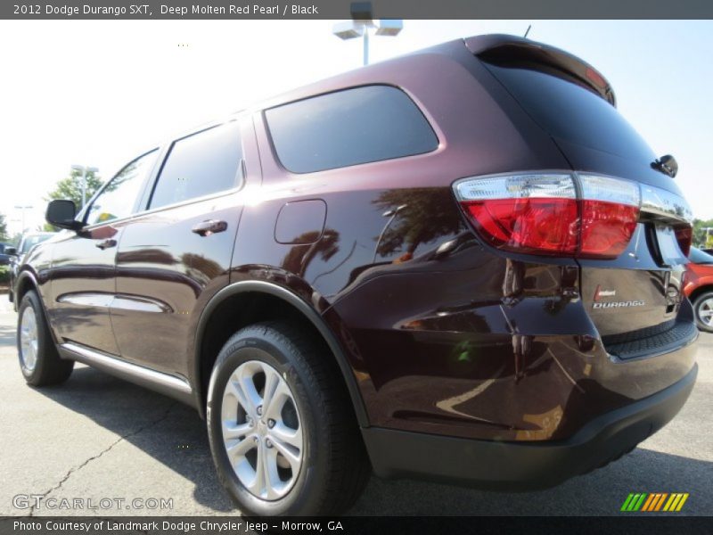 Deep Molten Red Pearl / Black 2012 Dodge Durango SXT