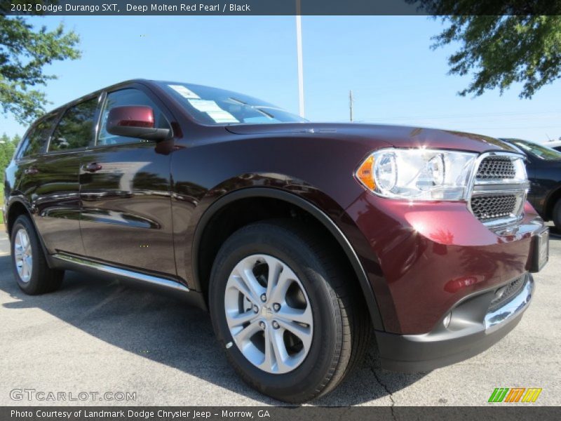 Deep Molten Red Pearl / Black 2012 Dodge Durango SXT