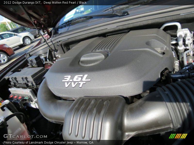 Deep Molten Red Pearl / Black 2012 Dodge Durango SXT