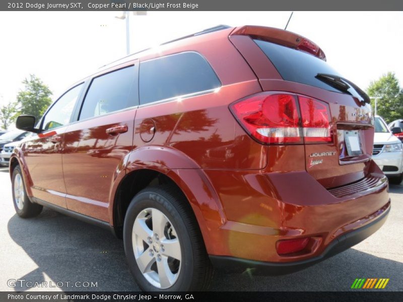 Copper Pearl / Black/Light Frost Beige 2012 Dodge Journey SXT