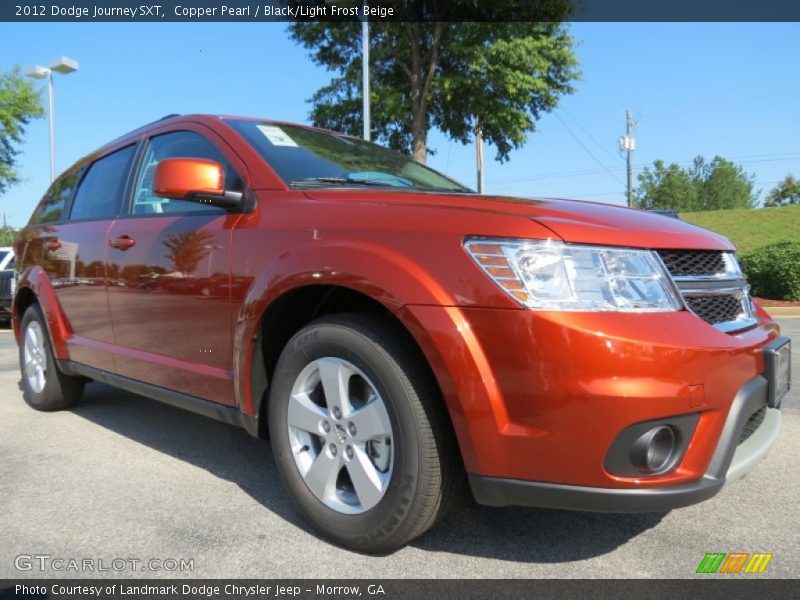 Copper Pearl / Black/Light Frost Beige 2012 Dodge Journey SXT