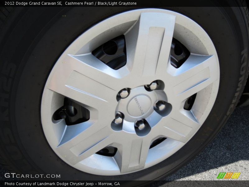 Cashmere Pearl / Black/Light Graystone 2012 Dodge Grand Caravan SE