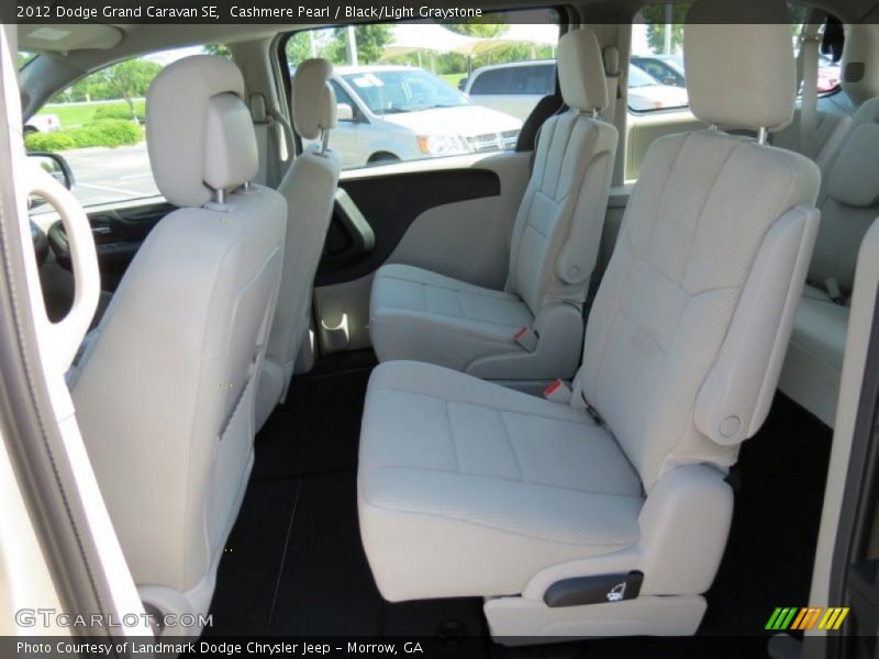 Cashmere Pearl / Black/Light Graystone 2012 Dodge Grand Caravan SE