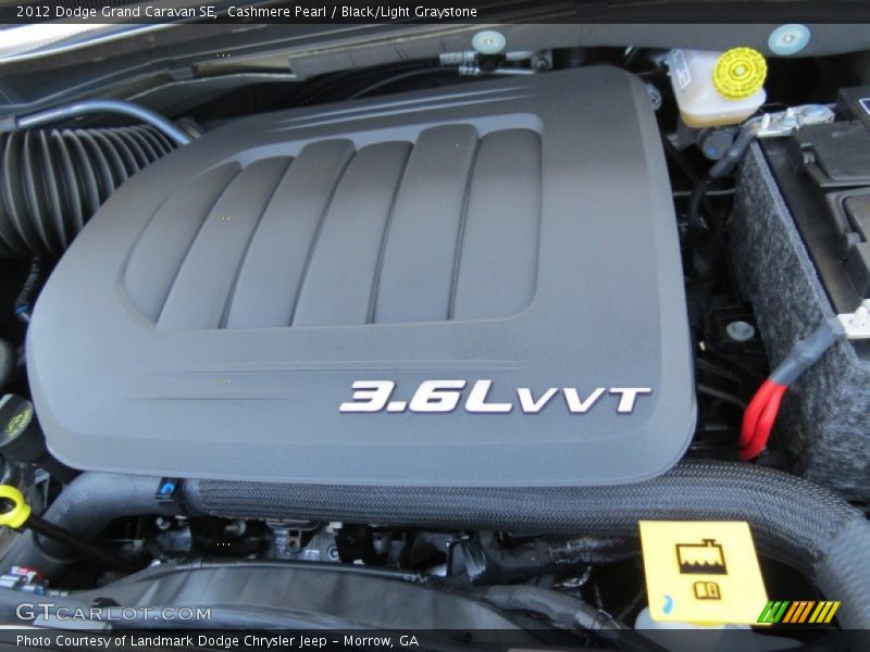 Cashmere Pearl / Black/Light Graystone 2012 Dodge Grand Caravan SE