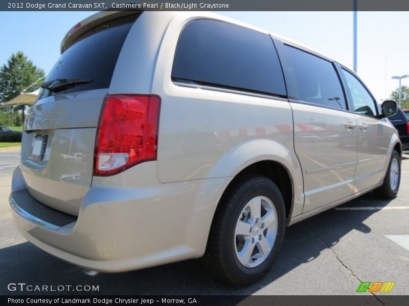 Cashmere Pearl / Black/Light Graystone 2012 Dodge Grand Caravan SXT