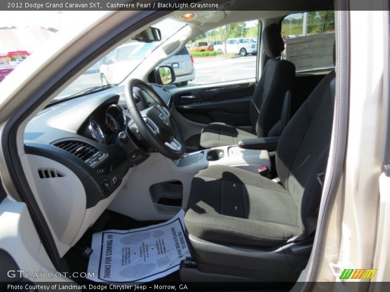 Cashmere Pearl / Black/Light Graystone 2012 Dodge Grand Caravan SXT