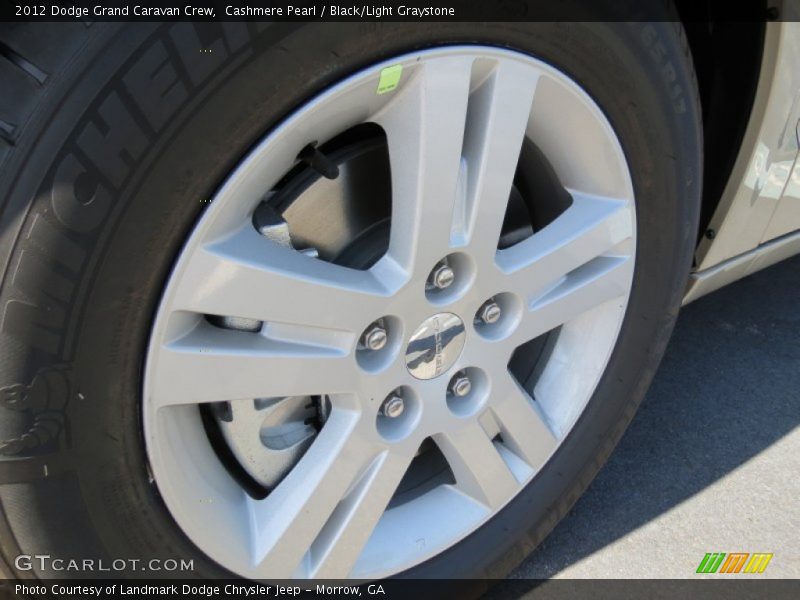 Cashmere Pearl / Black/Light Graystone 2012 Dodge Grand Caravan Crew