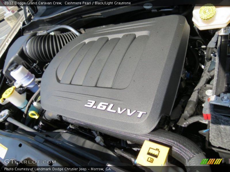 Cashmere Pearl / Black/Light Graystone 2012 Dodge Grand Caravan Crew