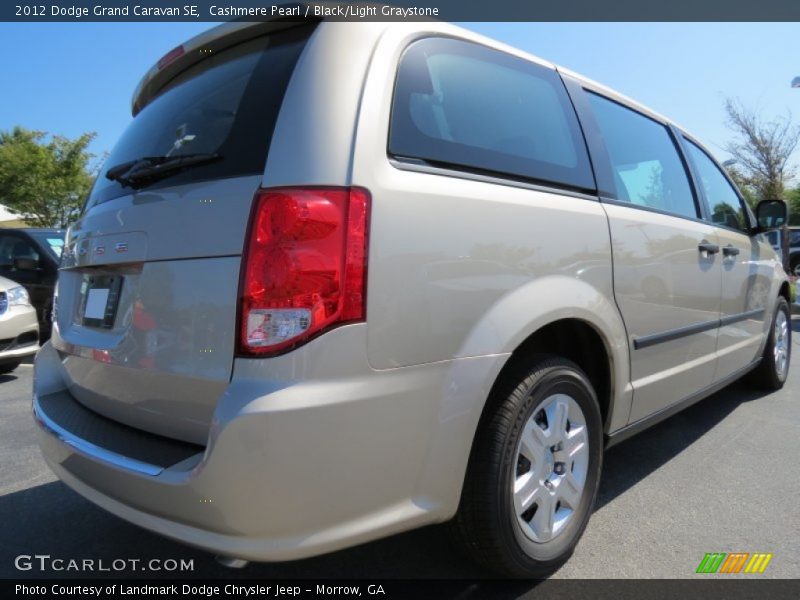 Cashmere Pearl / Black/Light Graystone 2012 Dodge Grand Caravan SE