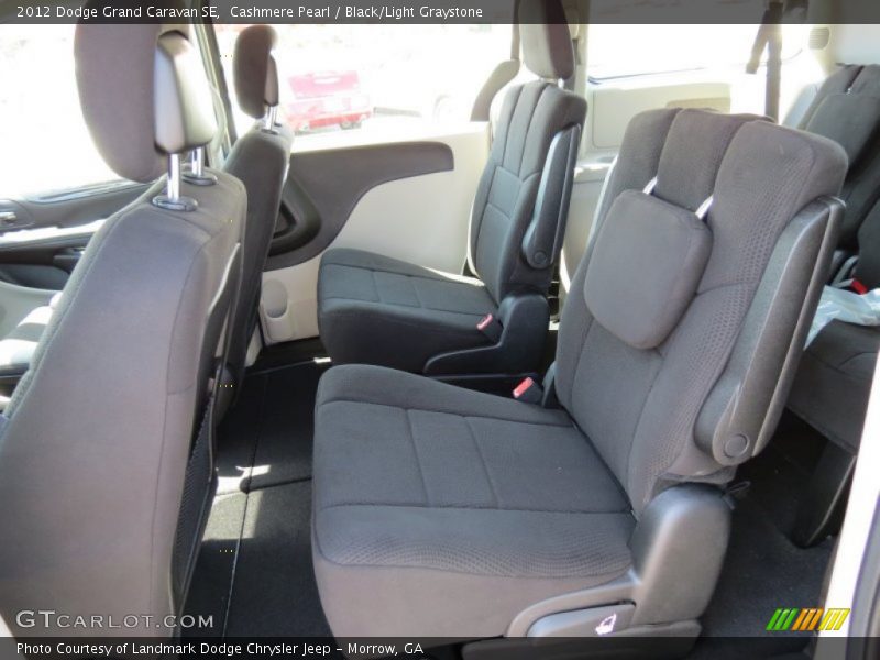 Cashmere Pearl / Black/Light Graystone 2012 Dodge Grand Caravan SE