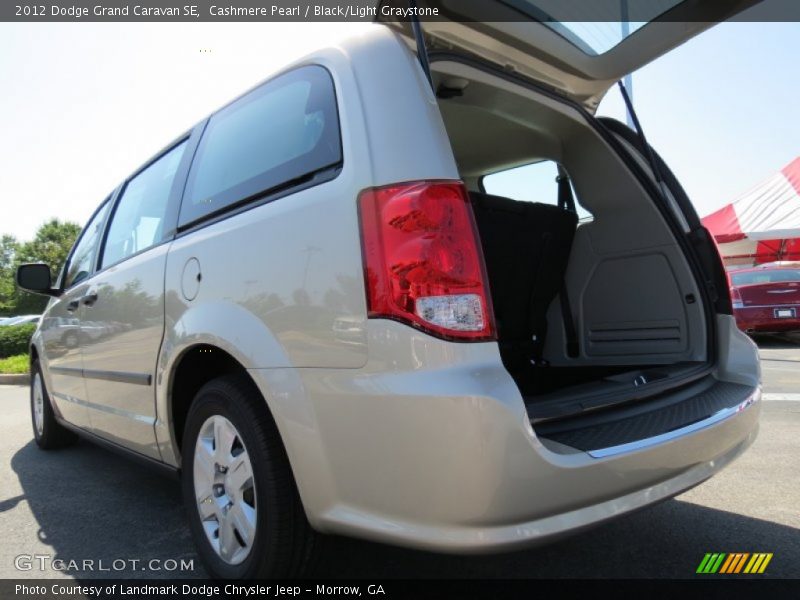 Cashmere Pearl / Black/Light Graystone 2012 Dodge Grand Caravan SE