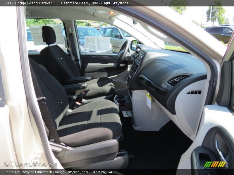 Cashmere Pearl / Black/Light Graystone 2012 Dodge Grand Caravan SE