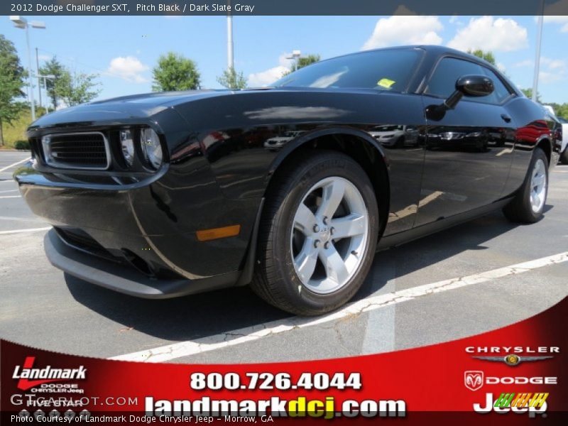 Pitch Black / Dark Slate Gray 2012 Dodge Challenger SXT