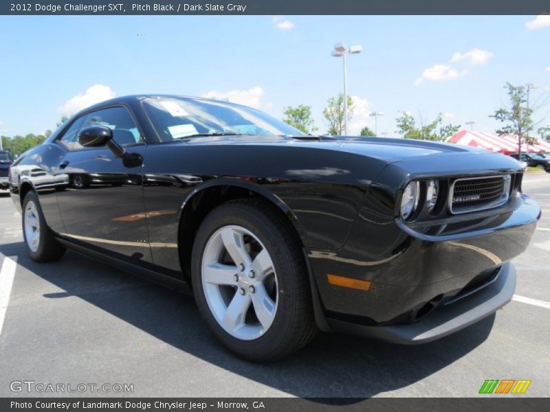 Pitch Black / Dark Slate Gray 2012 Dodge Challenger SXT