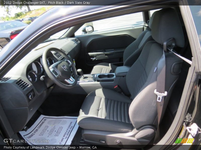 Pitch Black / Dark Slate Gray 2012 Dodge Challenger SXT