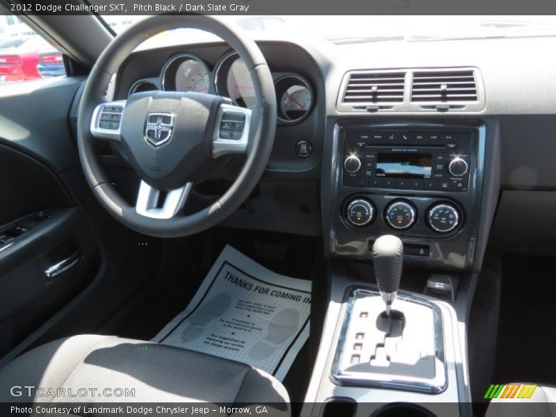 Pitch Black / Dark Slate Gray 2012 Dodge Challenger SXT