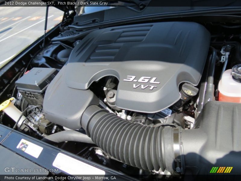 Pitch Black / Dark Slate Gray 2012 Dodge Challenger SXT
