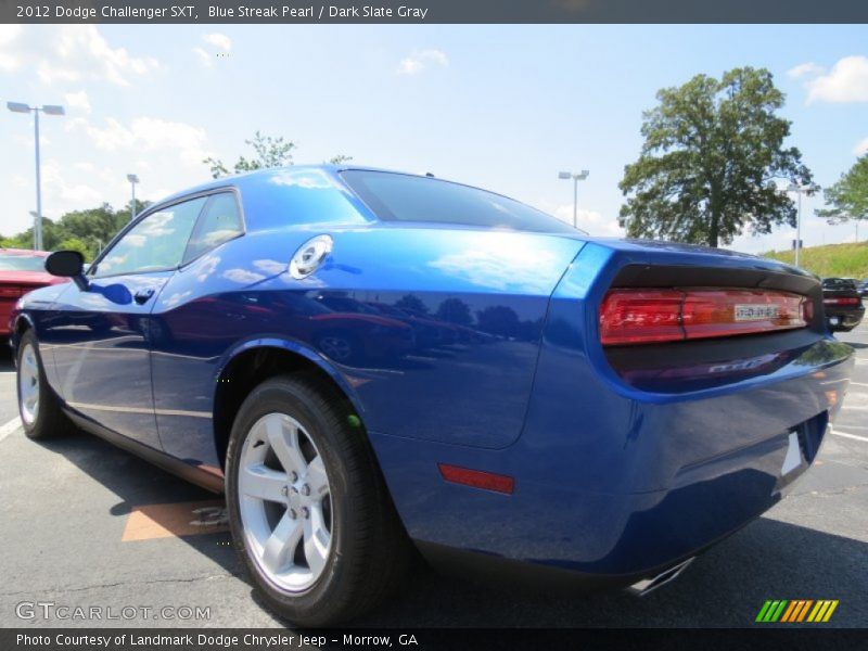 Blue Streak Pearl / Dark Slate Gray 2012 Dodge Challenger SXT