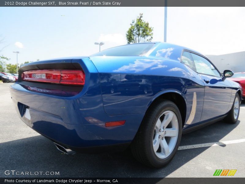 Blue Streak Pearl / Dark Slate Gray 2012 Dodge Challenger SXT