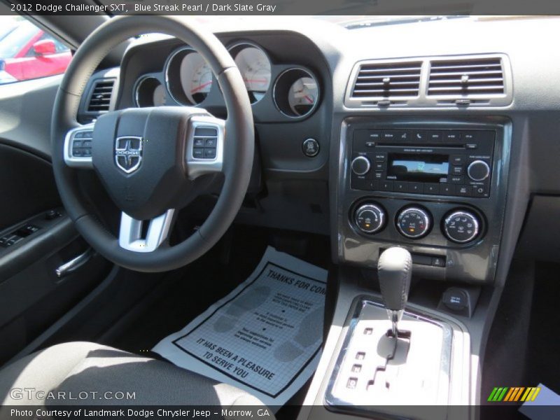 Blue Streak Pearl / Dark Slate Gray 2012 Dodge Challenger SXT