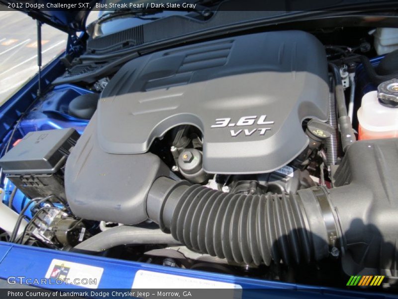 Blue Streak Pearl / Dark Slate Gray 2012 Dodge Challenger SXT