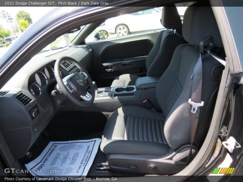 Pitch Black / Dark Slate Gray 2012 Dodge Challenger SXT