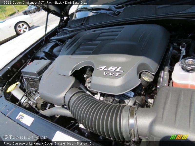Pitch Black / Dark Slate Gray 2012 Dodge Challenger SXT