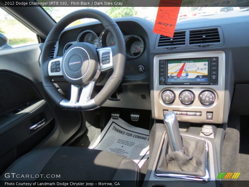 Pitch Black / Dark Slate Gray 2012 Dodge Challenger SRT8 392