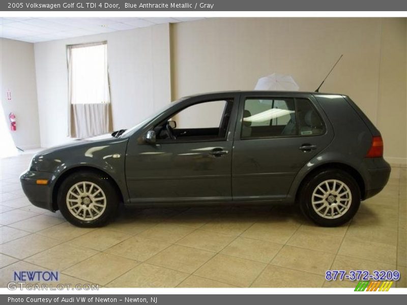 Blue Anthracite Metallic / Gray 2005 Volkswagen Golf GL TDI 4 Door