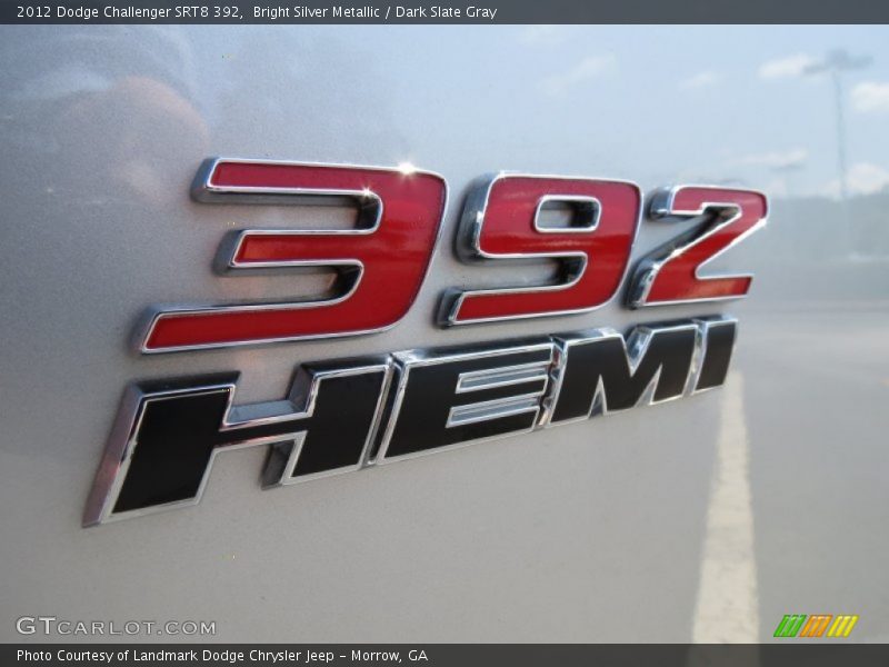 Bright Silver Metallic / Dark Slate Gray 2012 Dodge Challenger SRT8 392