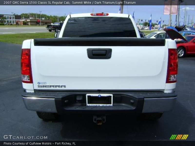 Summit White / Dark Titanium/Light Titanium 2007 GMC Sierra 1500 Classic SL Regular Cab