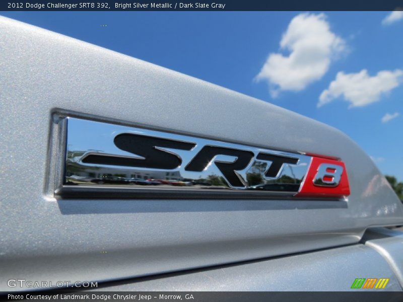 Bright Silver Metallic / Dark Slate Gray 2012 Dodge Challenger SRT8 392