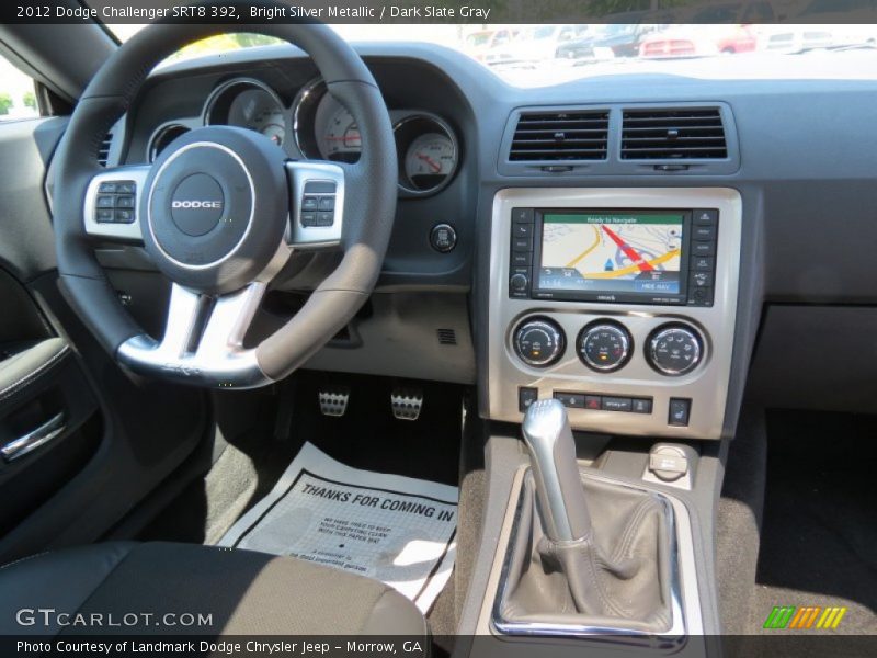 Bright Silver Metallic / Dark Slate Gray 2012 Dodge Challenger SRT8 392