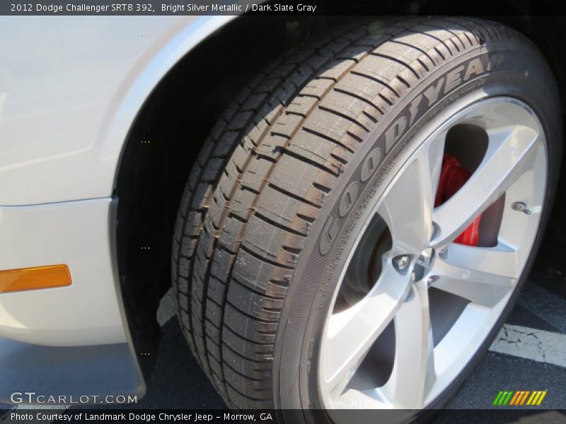 Bright Silver Metallic / Dark Slate Gray 2012 Dodge Challenger SRT8 392