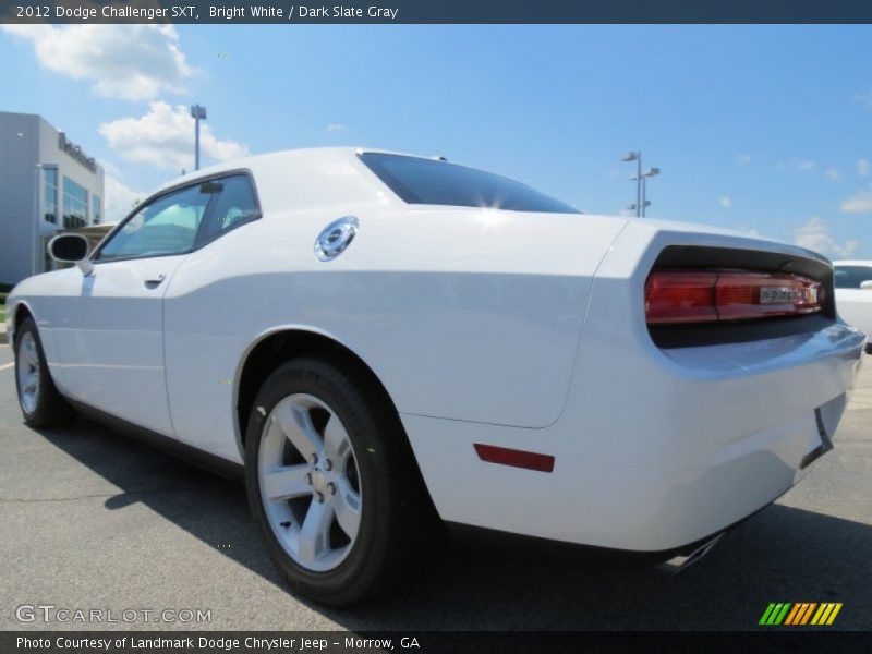 Bright White / Dark Slate Gray 2012 Dodge Challenger SXT