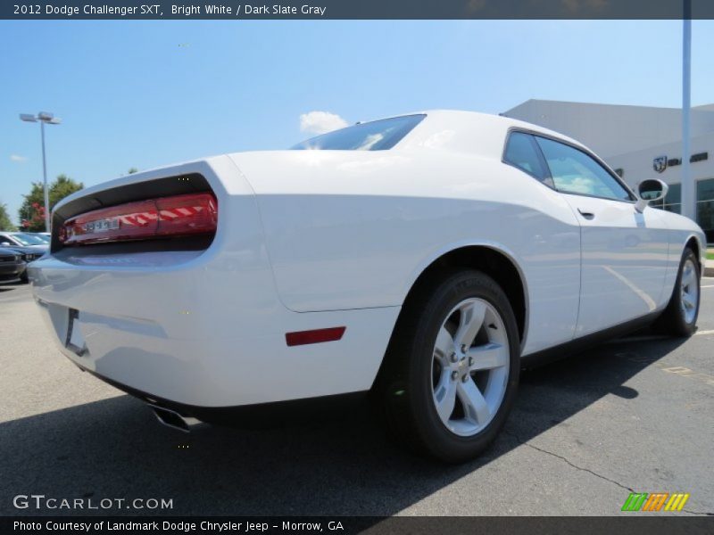 Bright White / Dark Slate Gray 2012 Dodge Challenger SXT