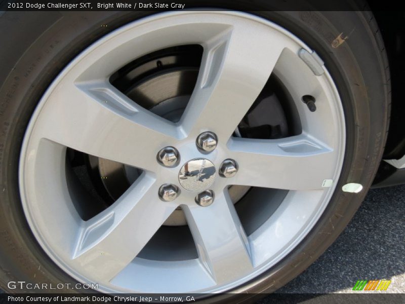 Bright White / Dark Slate Gray 2012 Dodge Challenger SXT