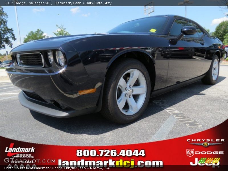 Blackberry Pearl / Dark Slate Gray 2012 Dodge Challenger SXT