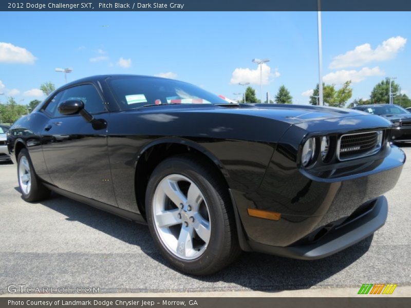 Pitch Black / Dark Slate Gray 2012 Dodge Challenger SXT