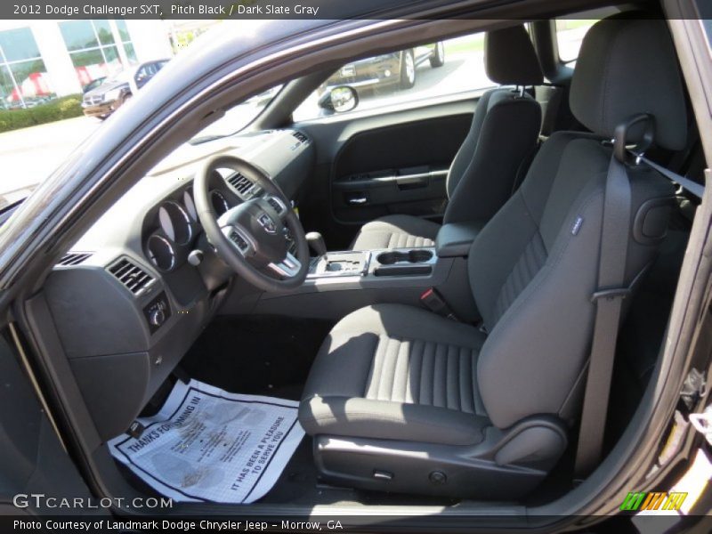 Pitch Black / Dark Slate Gray 2012 Dodge Challenger SXT