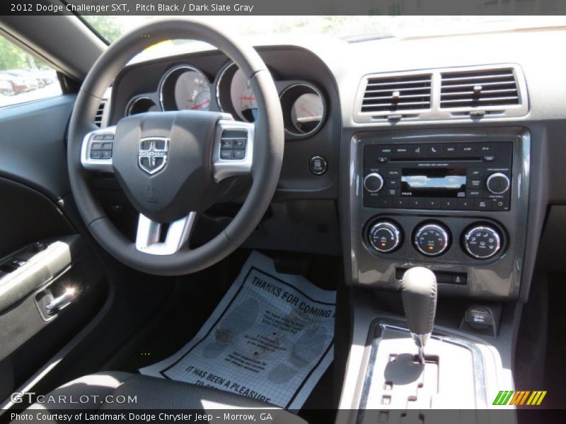 Pitch Black / Dark Slate Gray 2012 Dodge Challenger SXT