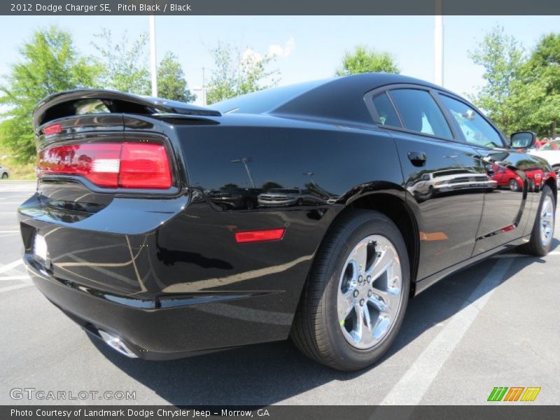 Pitch Black / Black 2012 Dodge Charger SE